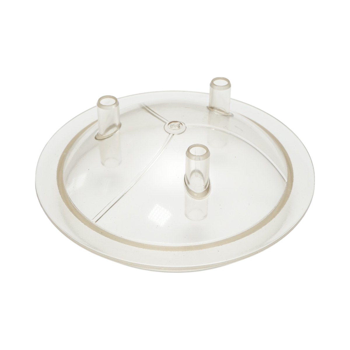 Transparent lid for 40L bottle with 3 outlets for cow milking machine Breckner Germany